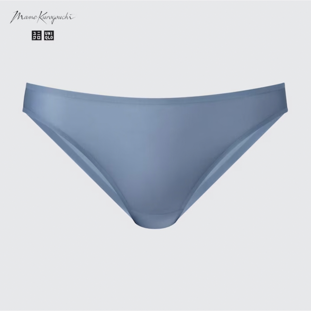 UNIQLO(ユニクロ)の２枚　シアーショーツ  M 青 ブルー　ユニクロ　マメ クロゴウチ レディースの下着/アンダーウェア(ショーツ)の商品写真