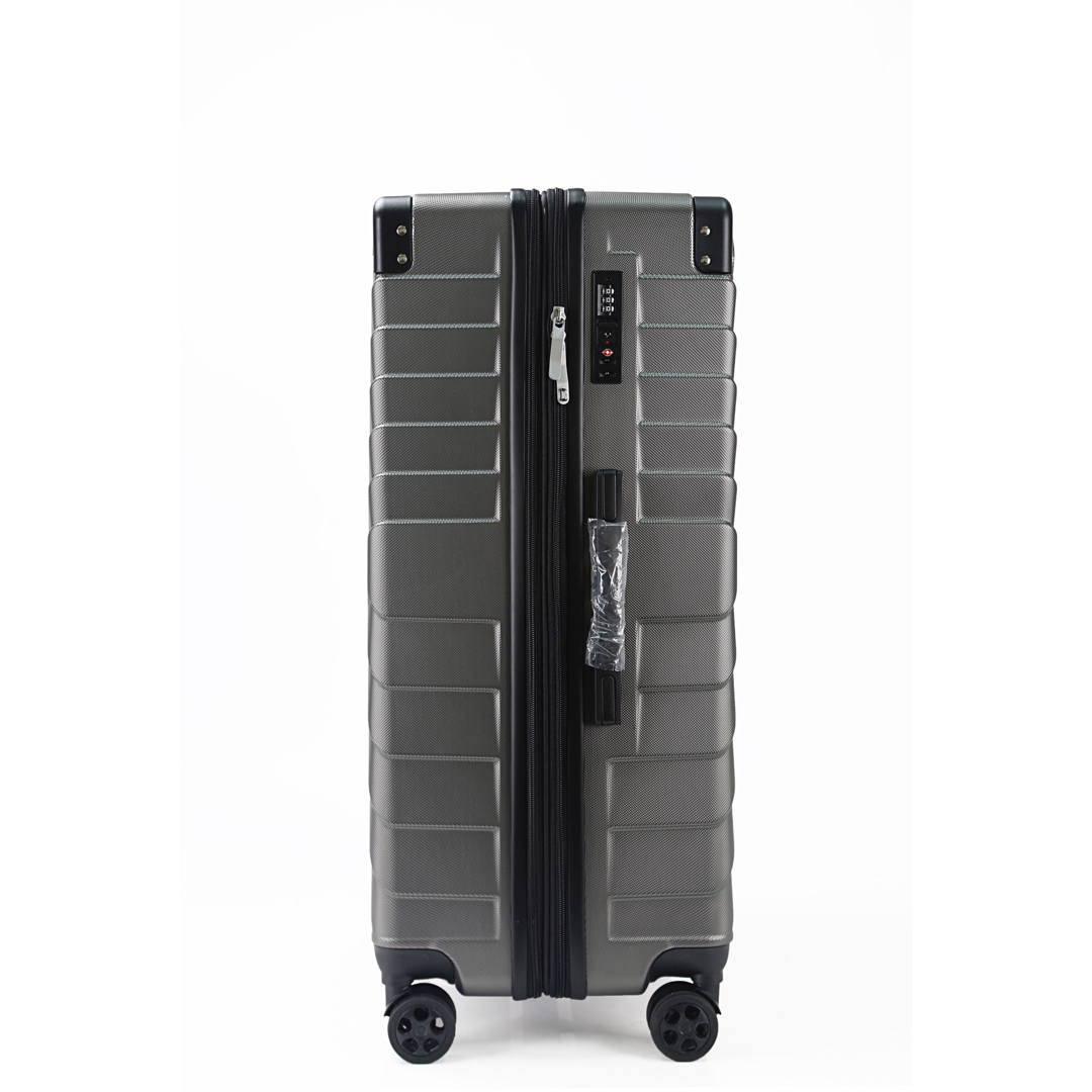 軽量Mサイズ　静音8輪　キャリーバッグ　スーツケース　キャリーケース　グレー
