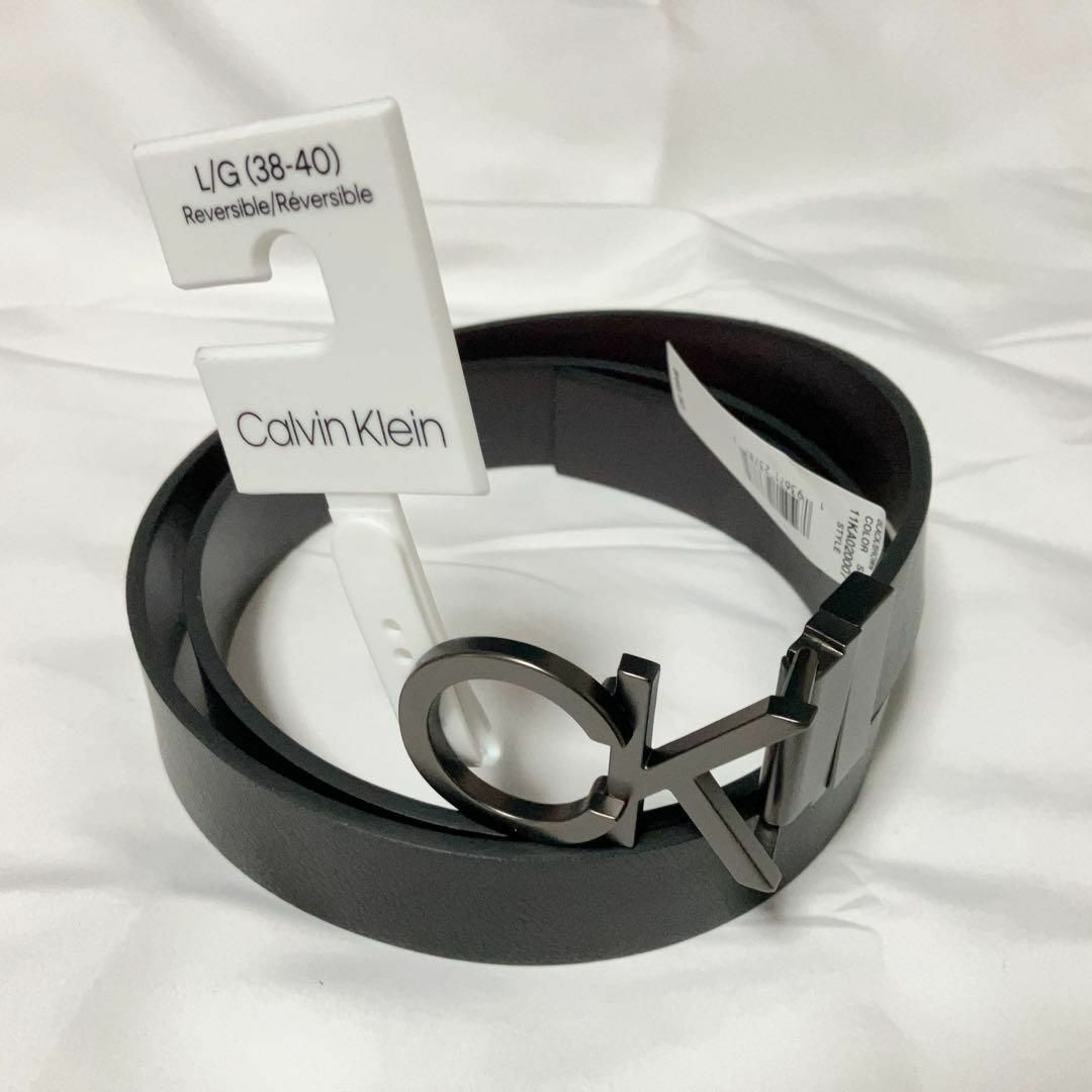 Calvin Klein - 新品 カルバンクライン CK バックル ベルト 黒 Calvin Klein - 新品 カルバンクライン CK バックル ベルト 黒