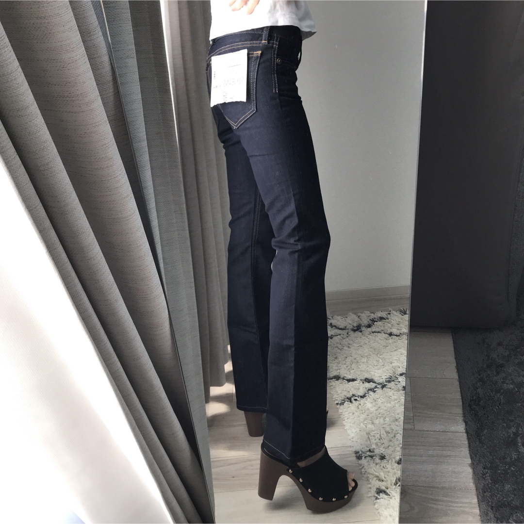 SLY フレアデニムパンツ ワンウォッシュ 25インチ moussy www ...