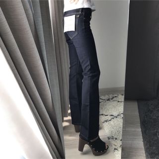 SLY フレアデニムパンツ ワンウォッシュ 25インチ moussy