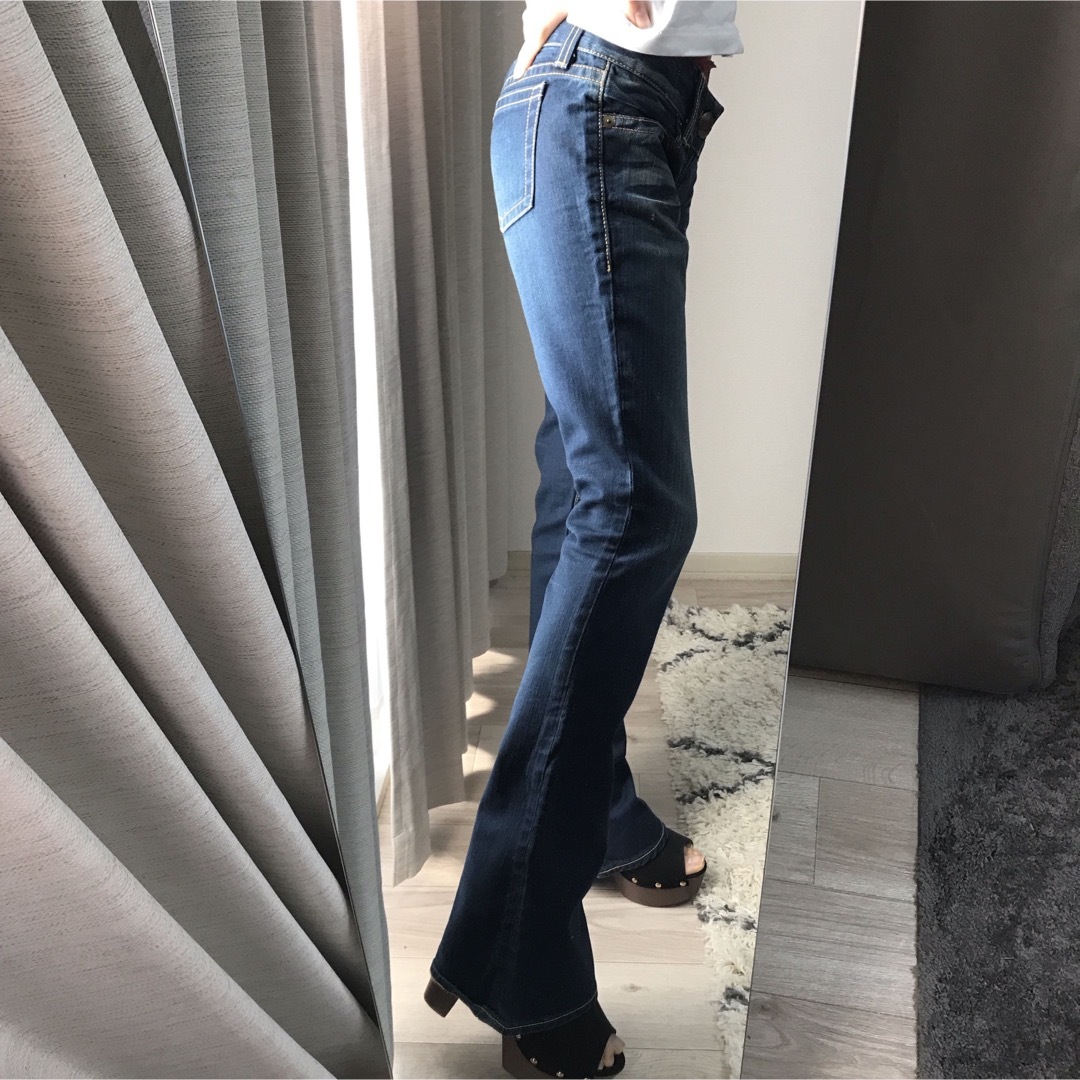 moussy フレアデニムパンツ 25インチ SLY rienda GYDA www