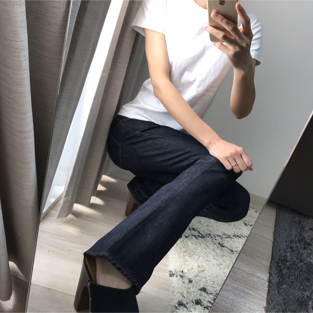 moussy フレアデニムパンツ ジーンズ 25インチ SLY rienda