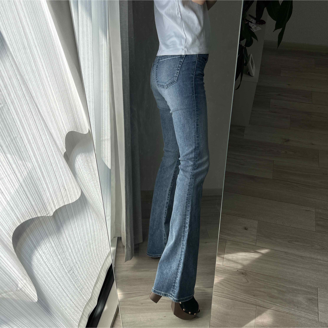 moussy フレアデニムパンツ 25インチ SLY rienda GYDA-