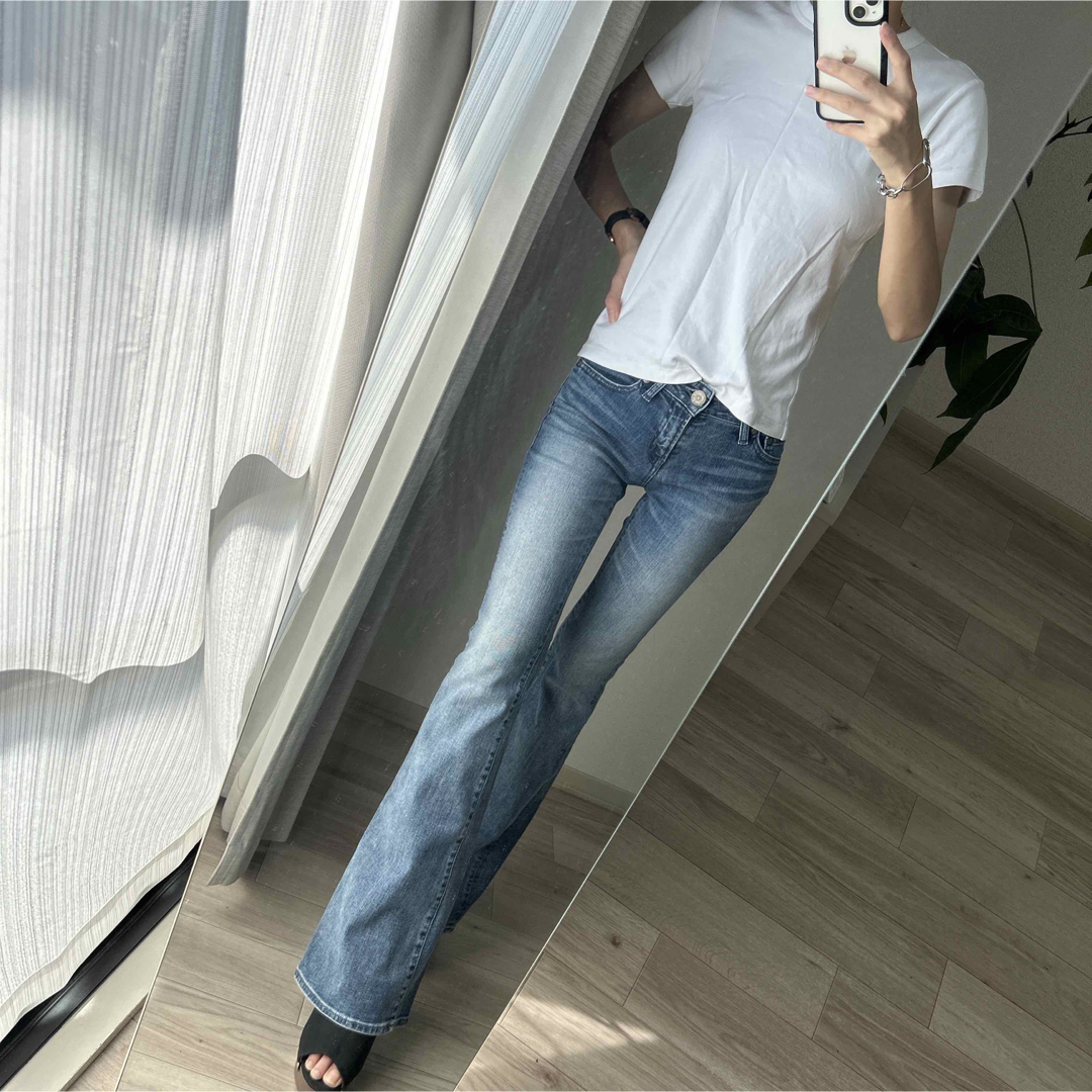 moussy フレアデニムパンツ 25インチ SLY rienda GYDA-