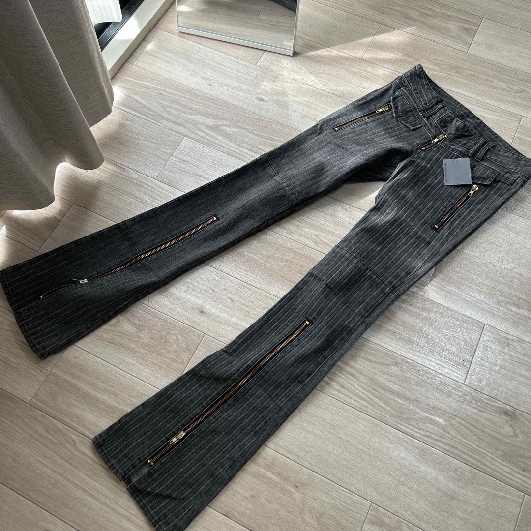 新品 moussy フレアデニムパンツ SLY rienda GYDA-
