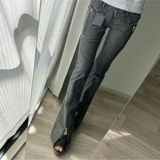 新品 moussy フレアデニムパンツ SLY rienda GYDA-