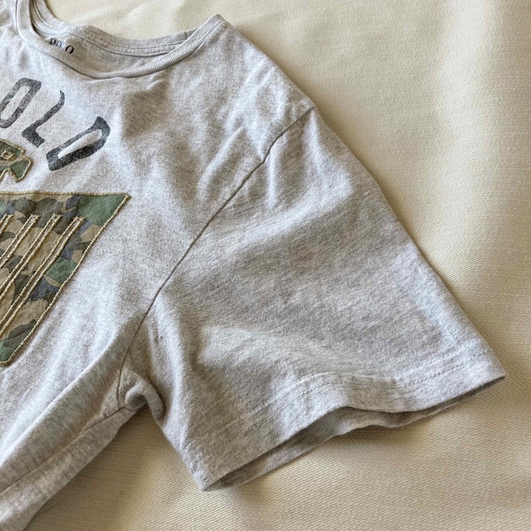 Ralph Lauren(ラルフローレン)のポロ ラルフローレン ロゴ プリント ワッペン 半袖 Tシャツ M グレー レディースのトップス(Tシャツ(半袖/袖なし))の商品写真