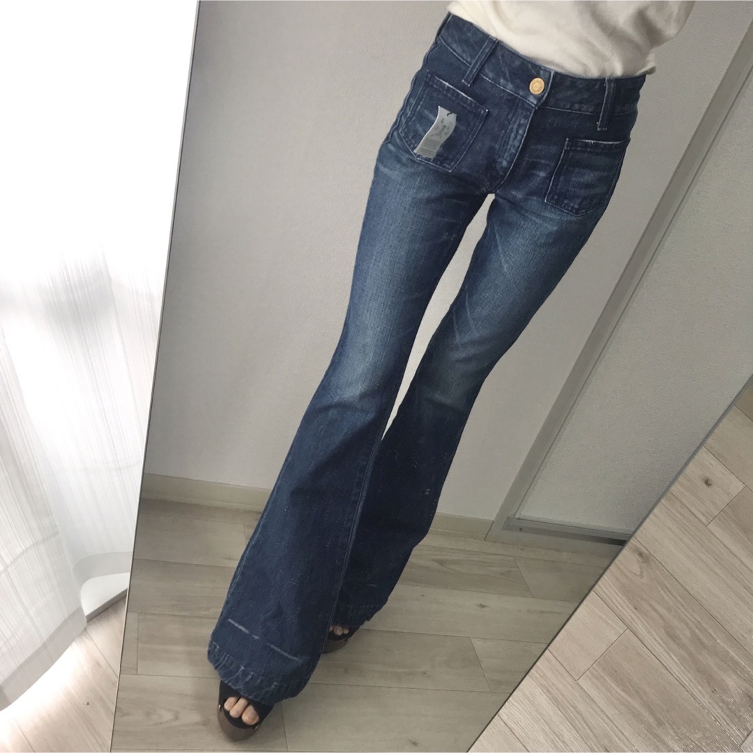 moussy - moussy フレアデニムパンツ ジーンズ SLY rienda resexxyの