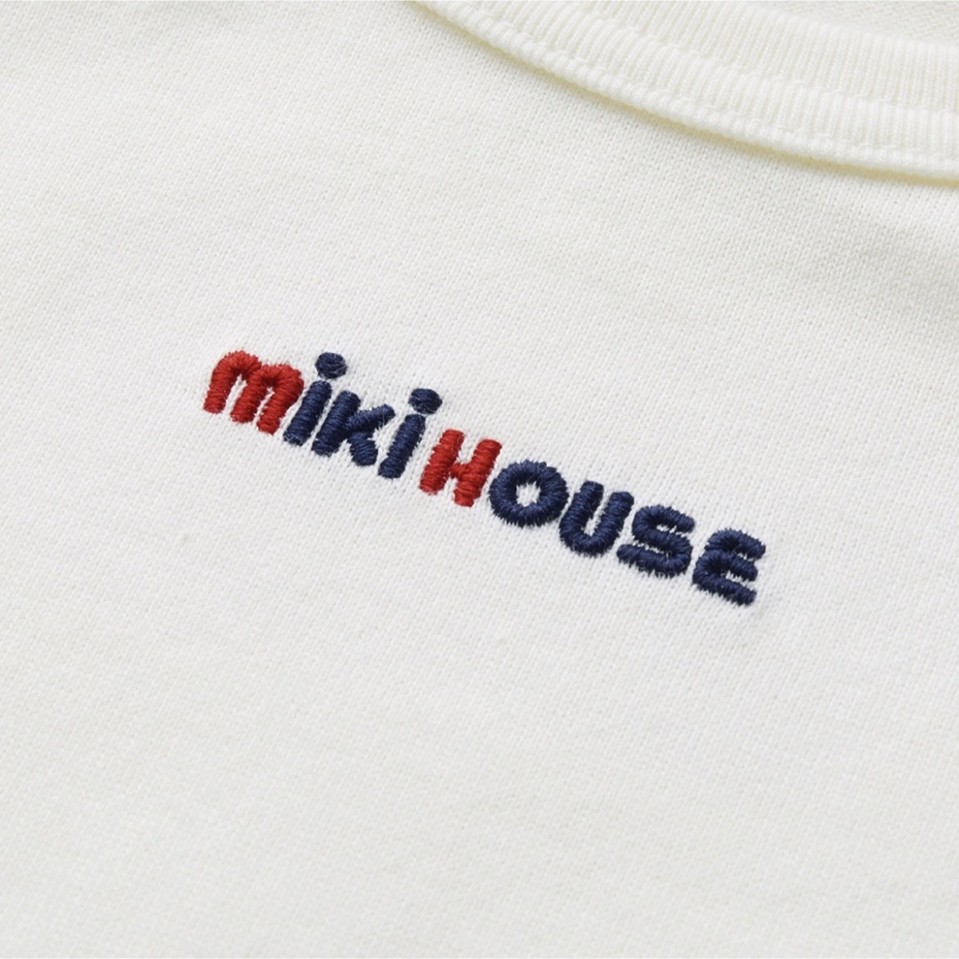 mikihouse(ミキハウス)のMiKi HOUSE ロゴ刺繍ロングスリーブTシャツ キッズ/ベビー/マタニティのキッズ服男の子用(90cm~)(Tシャツ/カットソー)の商品写真