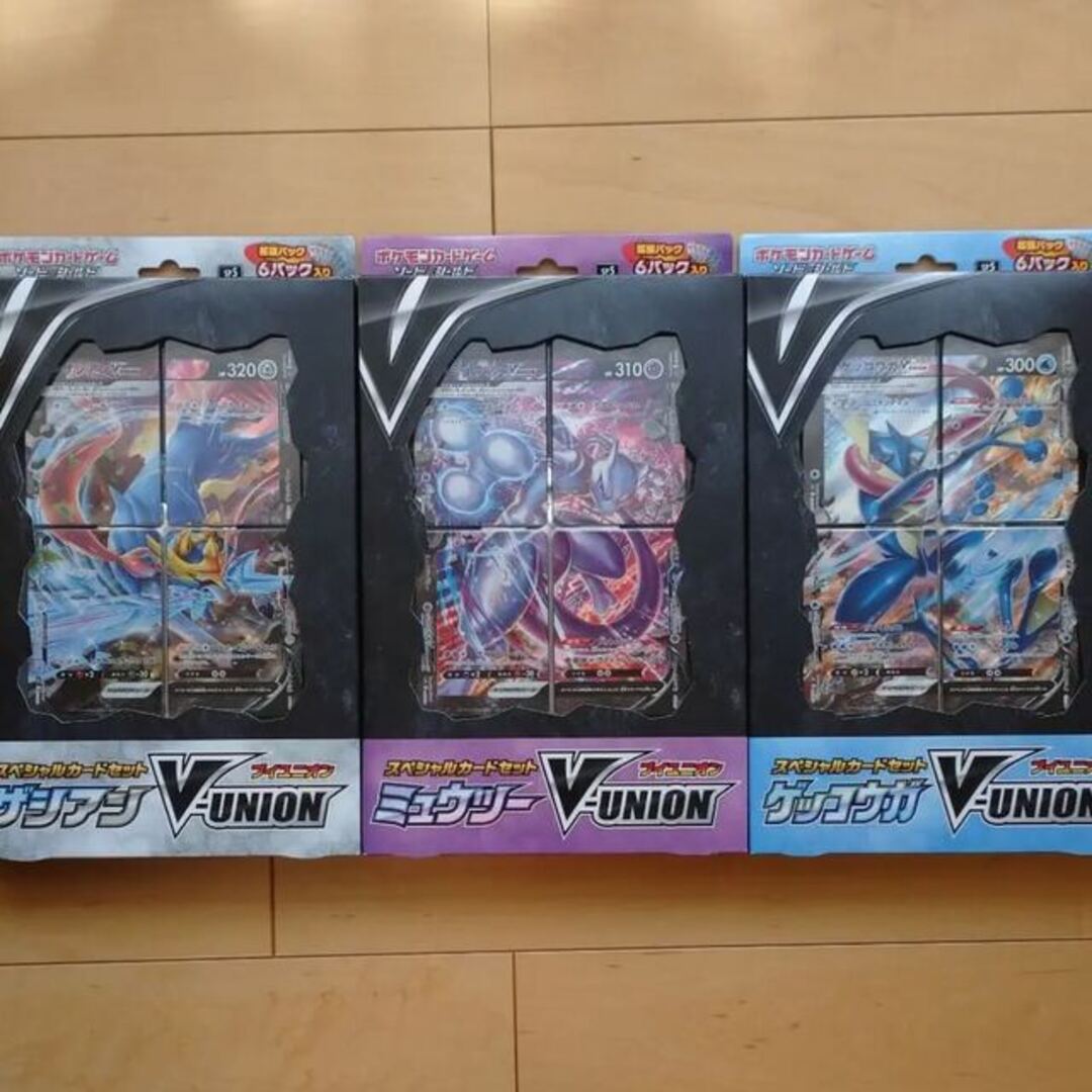 ポケモンカードV-union ミュウツー ザシアン ゲッコウガ ポケモンカードV-union ミュウツー ザシアン ゲッコウガ