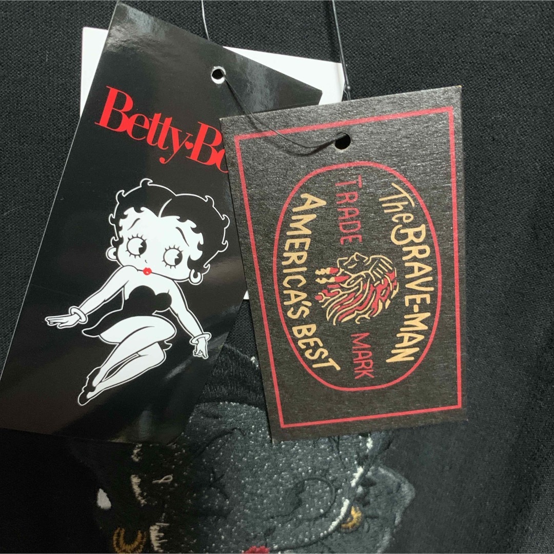 Betty Boop(ベティブープ)の【✨人気商品✨】ブレイブマン　 ベティブープ　 半袖Ｔシャツ 　バイカー メンズのトップス(Tシャツ/カットソー(半袖/袖なし))の商品写真