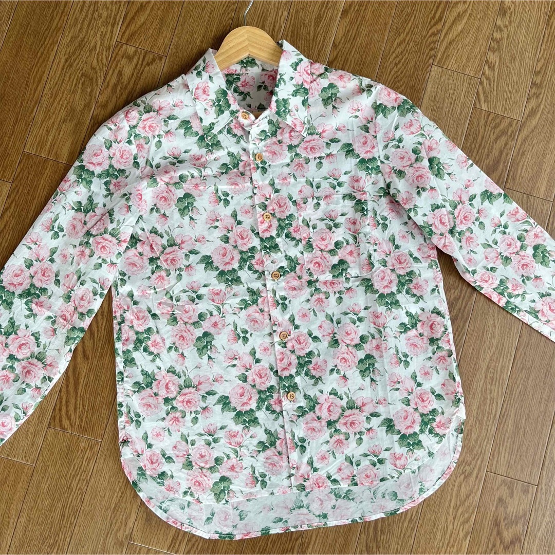 トップスLiberty Floral Shirt バラ柄ブラウス　サイズS