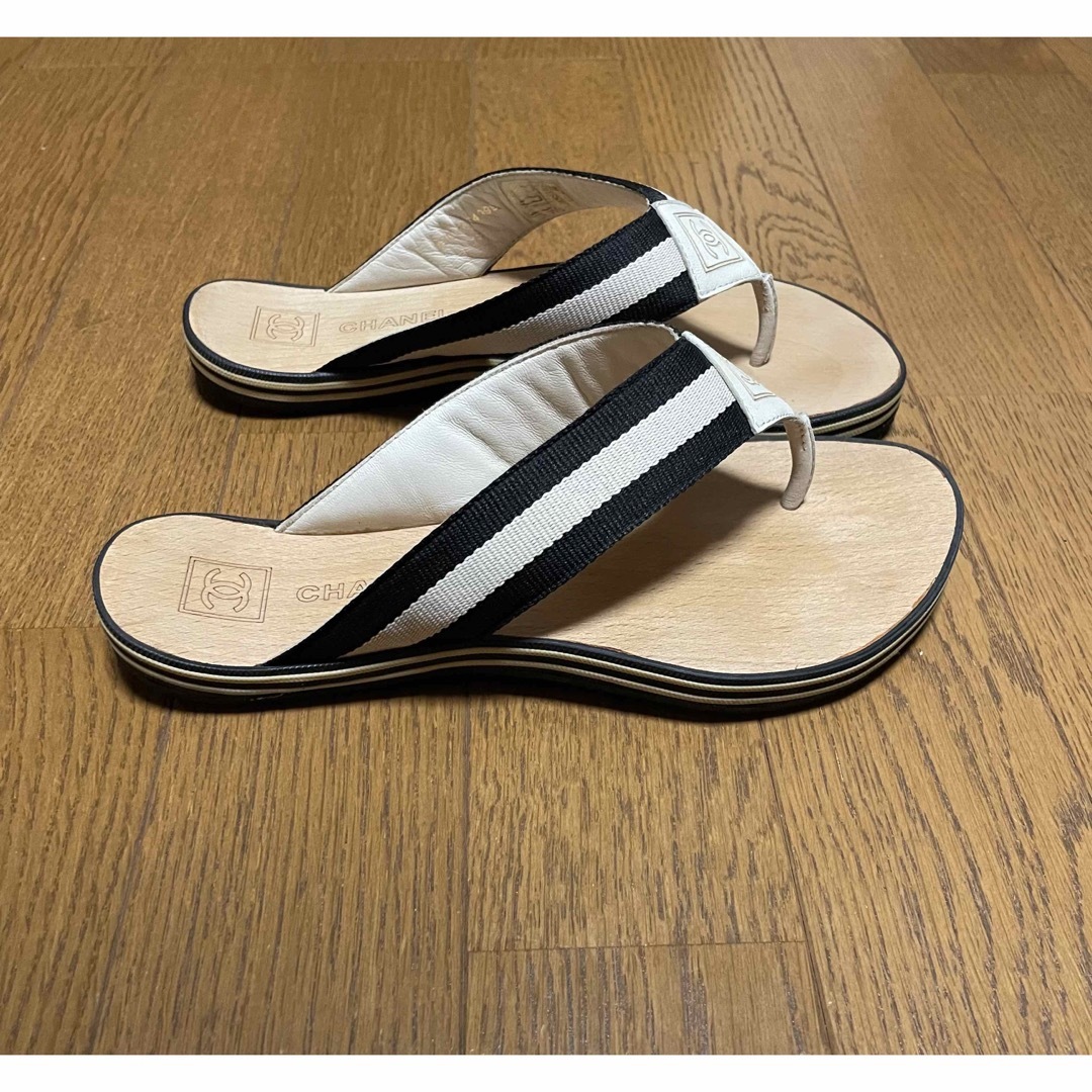 シャネル ウッドサンダル 35 pa.pe