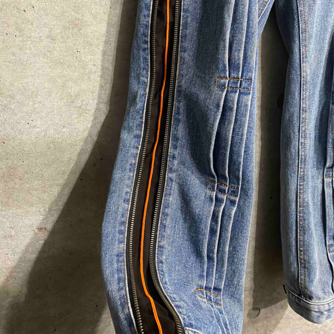 high gate ハイゲート　ハイライズラインジーンズ　デニム　パンツ　ジップ メンズのパンツ(デニム/ジーンズ)の商品写真