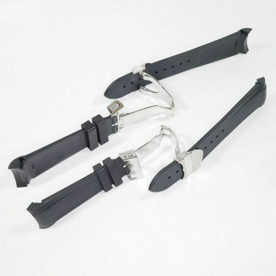 TUDRO(チューダー)専用 Dバックル付きラバーベルト 22mm ブラック