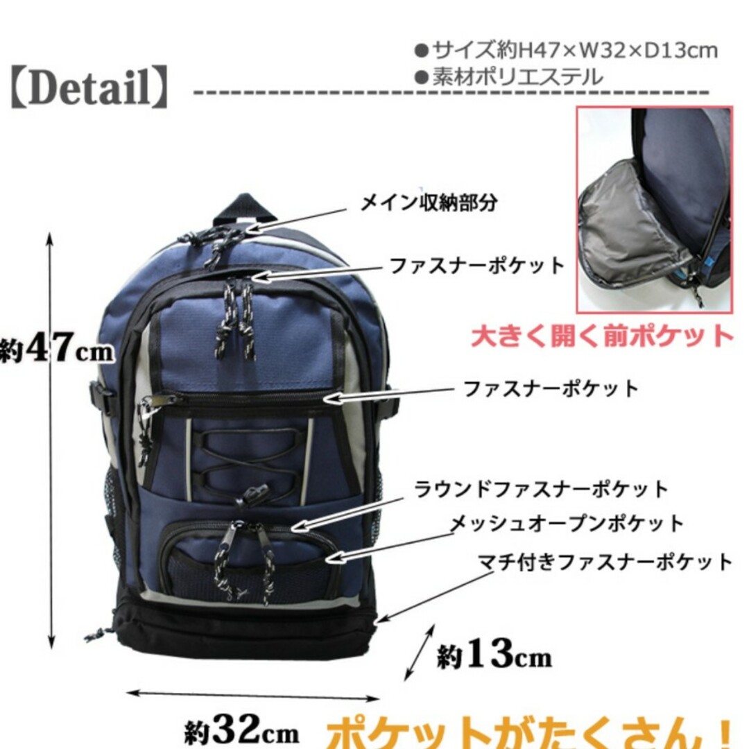 防災　新品　リュック　3個 インテリア/住まい/日用品の日用品/生活雑貨/旅行(防災関連グッズ)の商品写真