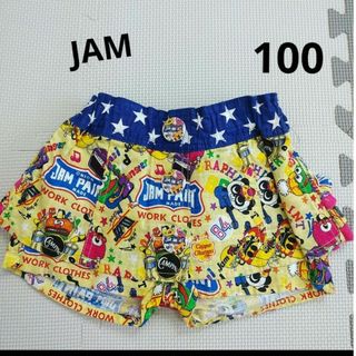 ジャム(JAM)のJAM　女の子　キュロットスカート　総柄　うしろリボン　100㎝(パンツ/スパッツ)