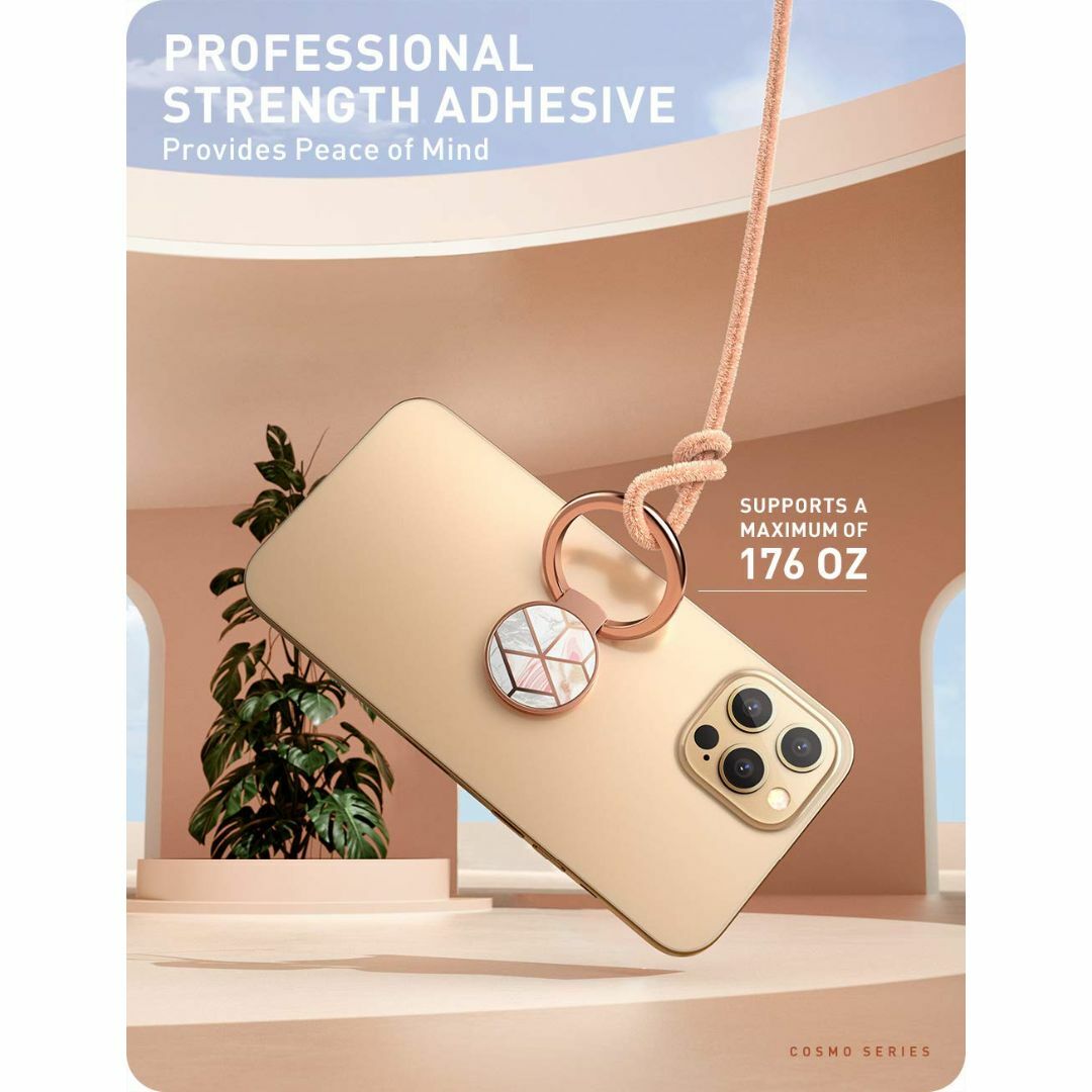 色: マーブル】i-Blason スマホリング 薄型 指輪型 貼り直し可能 スの通販 by sarugome's shop|ラクマ