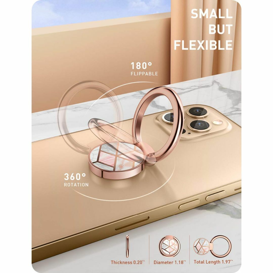 色: マーブル】i-Blason スマホリング 薄型 指輪型 貼り直し可能 スの通販 by sarugome's shop|ラクマ