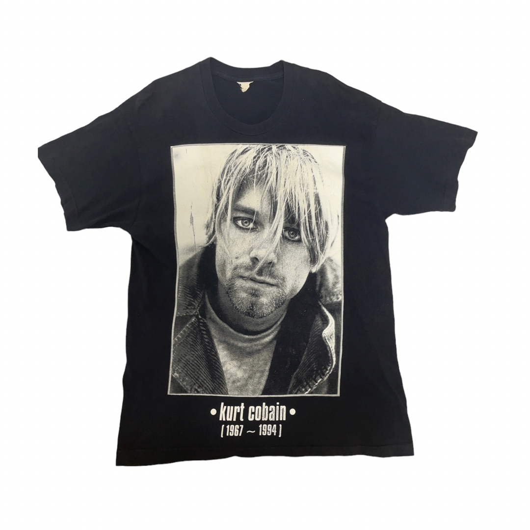 CURT COBAIN 追悼Tシャツ  ブラック　NIRVANA