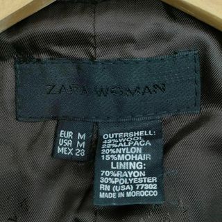 ZARA WOMAN ザラ ウーマン ウール ロングコート M モヘヤ アルパカ