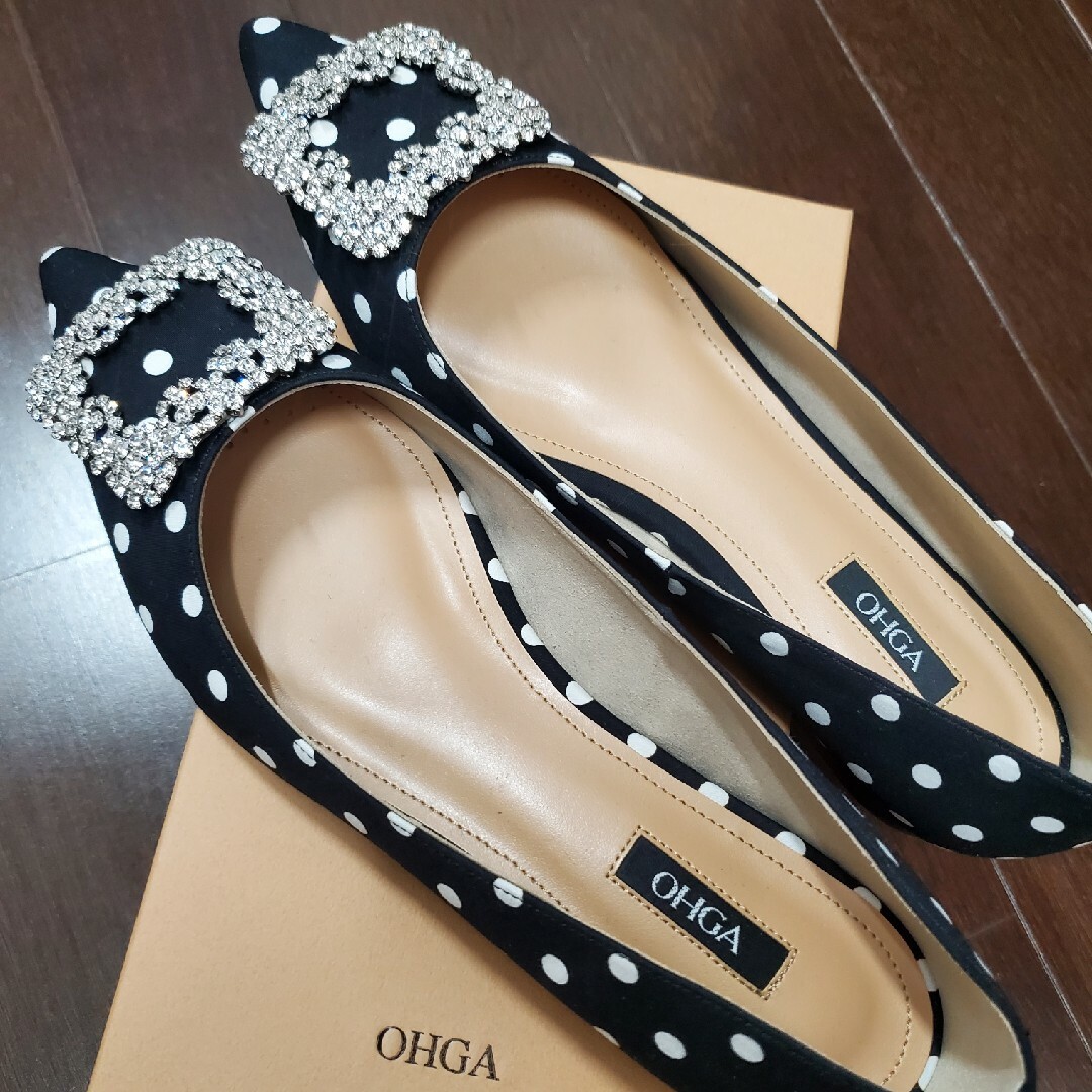 ohga オーガ ドット パンプス ビジューパンプス - ハイヒール/パンプス ohga オーガ ドット パンプス ビジューパンプス - ハイヒール/パンプス