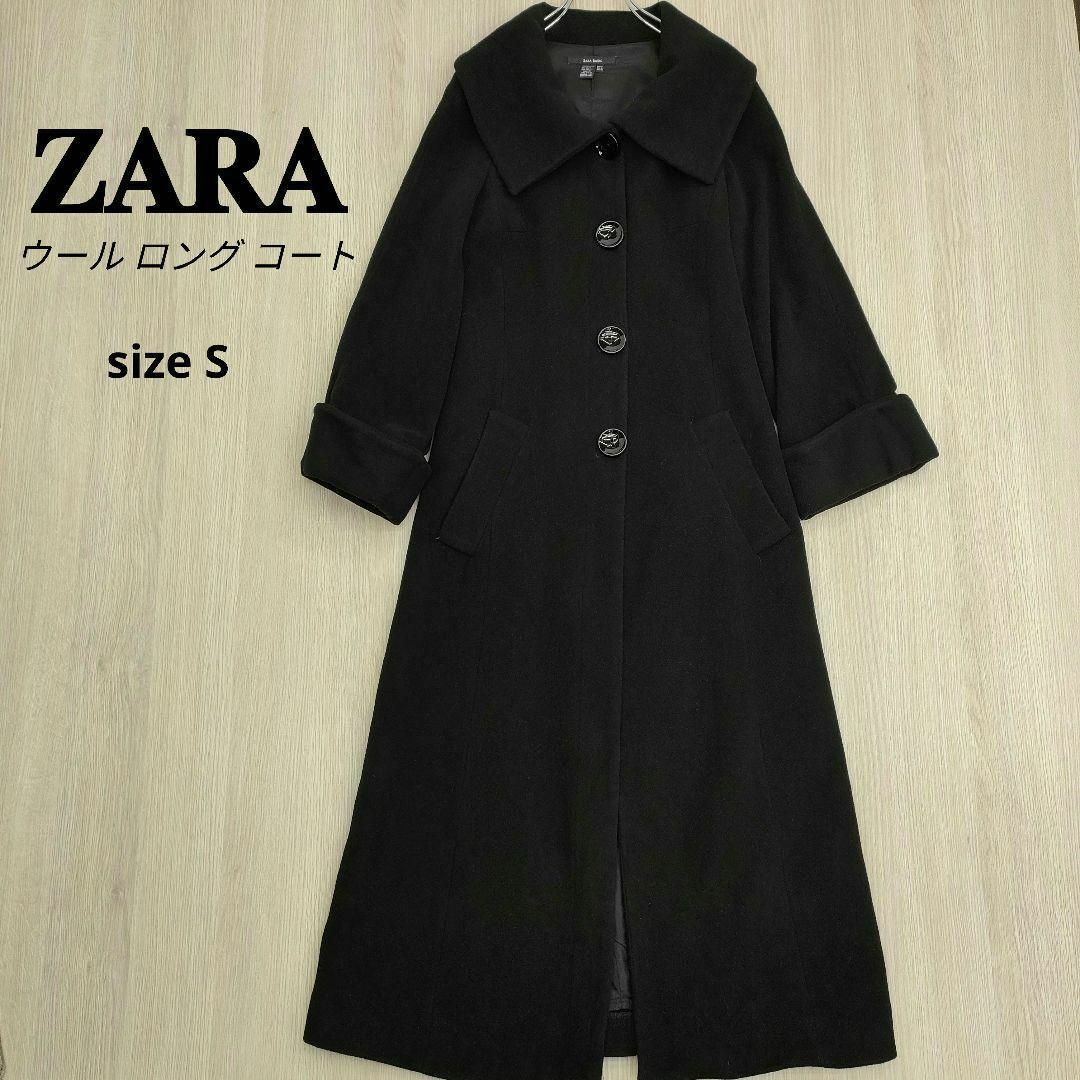 ZARA コート sサイズ ブラック 黒 フード付 ザラ - アウター
