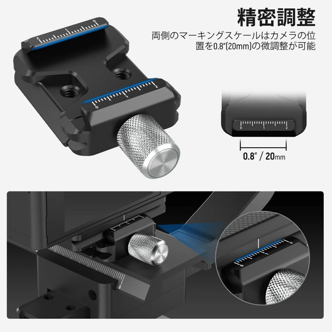 【人気商品】NEEWER Arcaタイプクイックリリースクランプ DSLRカメラ 4
