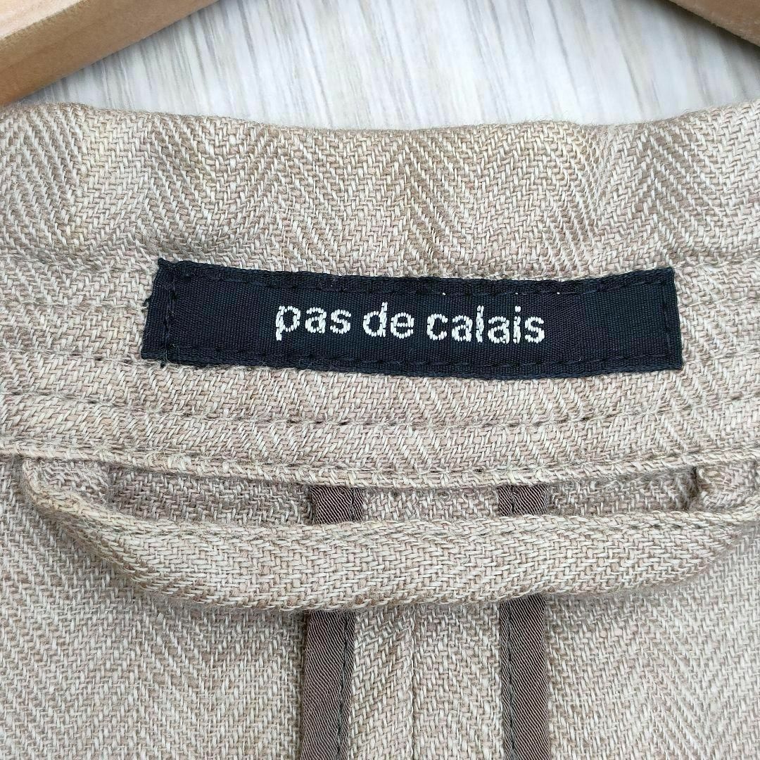 パドカレ pas de calais アルパカ　コート　ニット　麻　フード