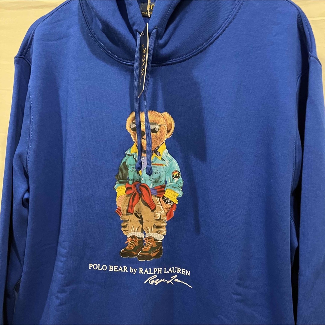 新品】ラルフローレン ポロベア パーカー ブルー L www.krzysztofbialy.com