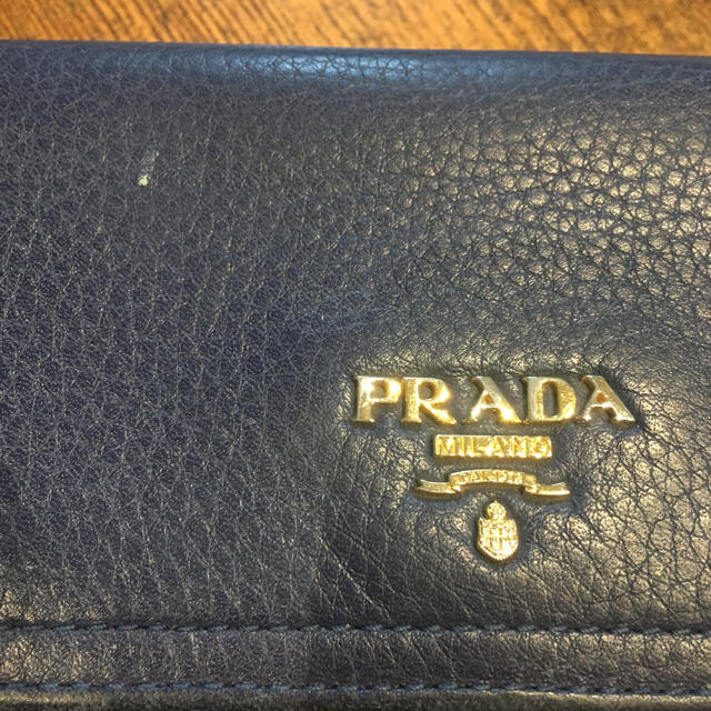 PRADA(プラダ)のPRADAプラダ長財布 ネイビー レディースのファッション小物(財布)の商品写真