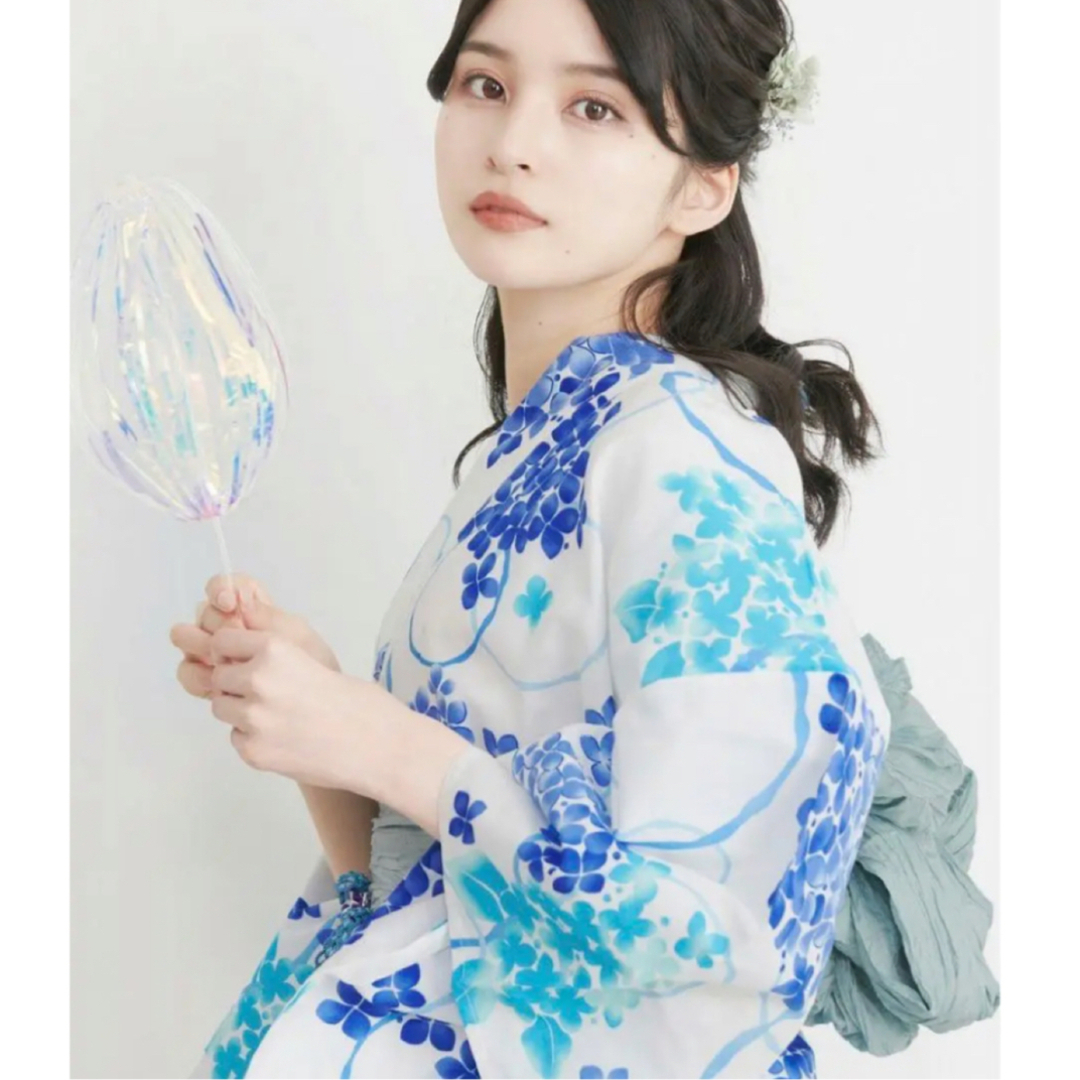 日本一掃 浴衣5点セット 朝凪の泡沫紫陽花 Dita 浴衣 dr-julien-mailly