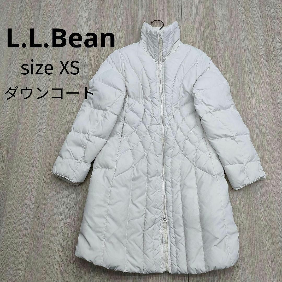 L.L.Bean - L.L.Bean エルエルビーン ロング ダウン コート 白 XS