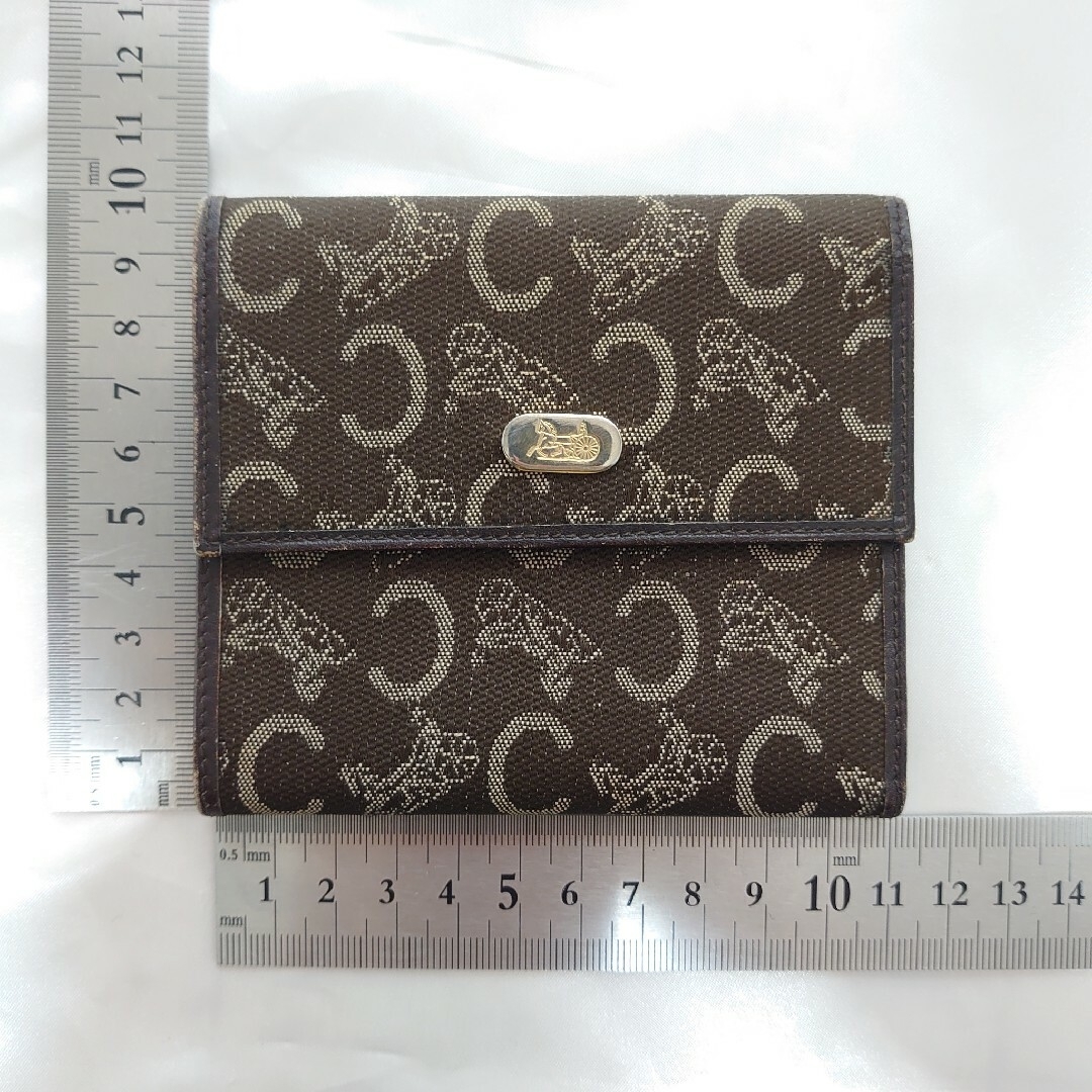 CELINE 馬車柄 二つ折り札入れ ヴィンテージ