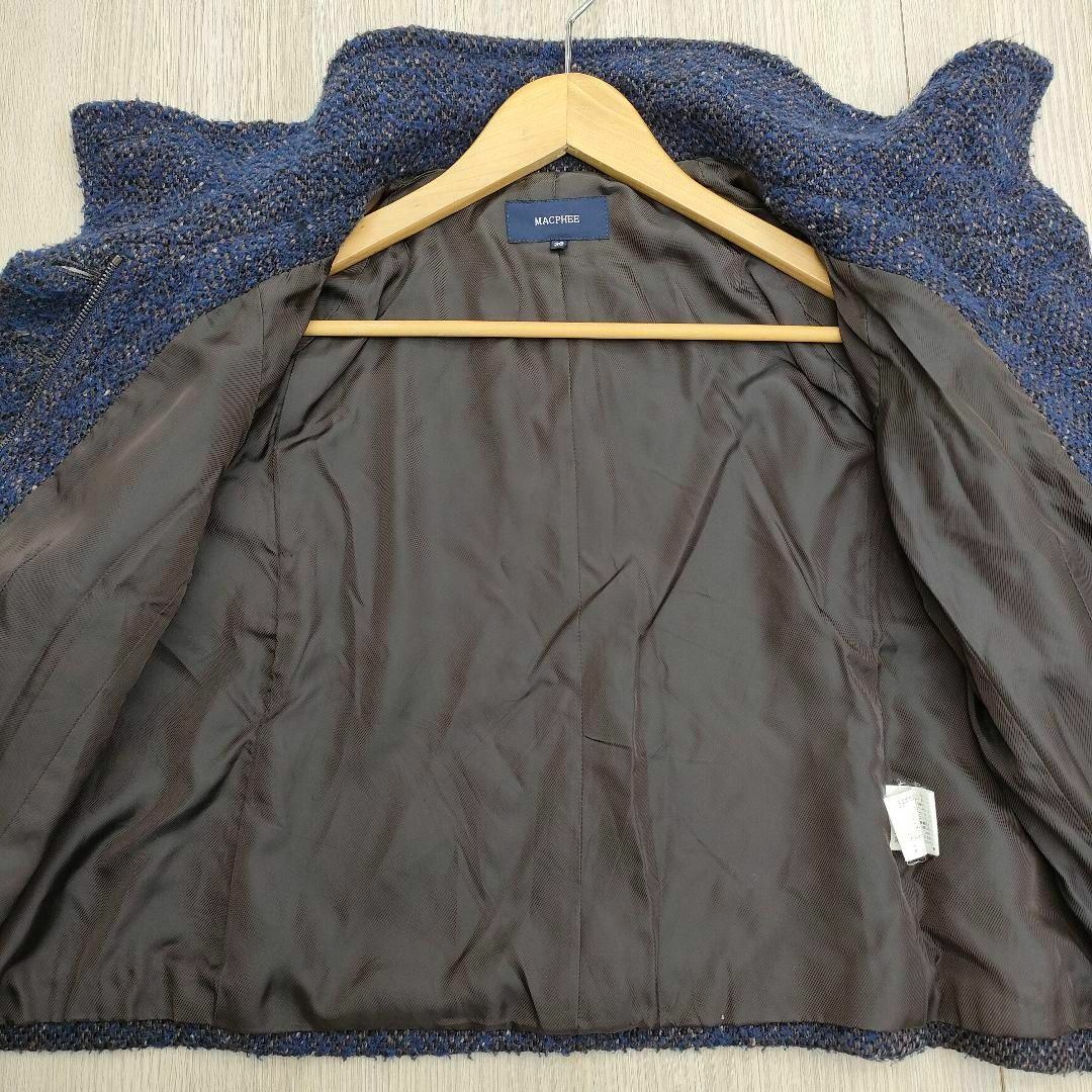 MACPHEE マカフィー スタンドカラー ウールジャケット トゥモローランド