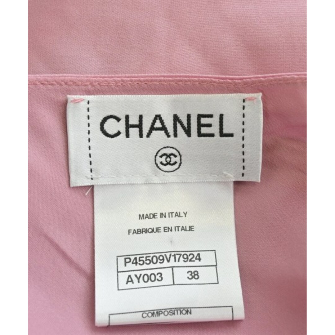 CHANEL(シャネル)のCHANEL シャネル ブラウス 38(S位) ピンク 【古着】【中古】 レディースのトップス(シャツ/ブラウス(長袖/七分))の商品写真