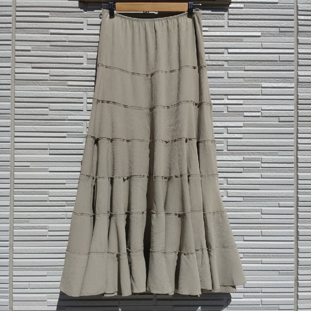 【 送料無料・90's Vintage 】TIERED MAXI SKIRT