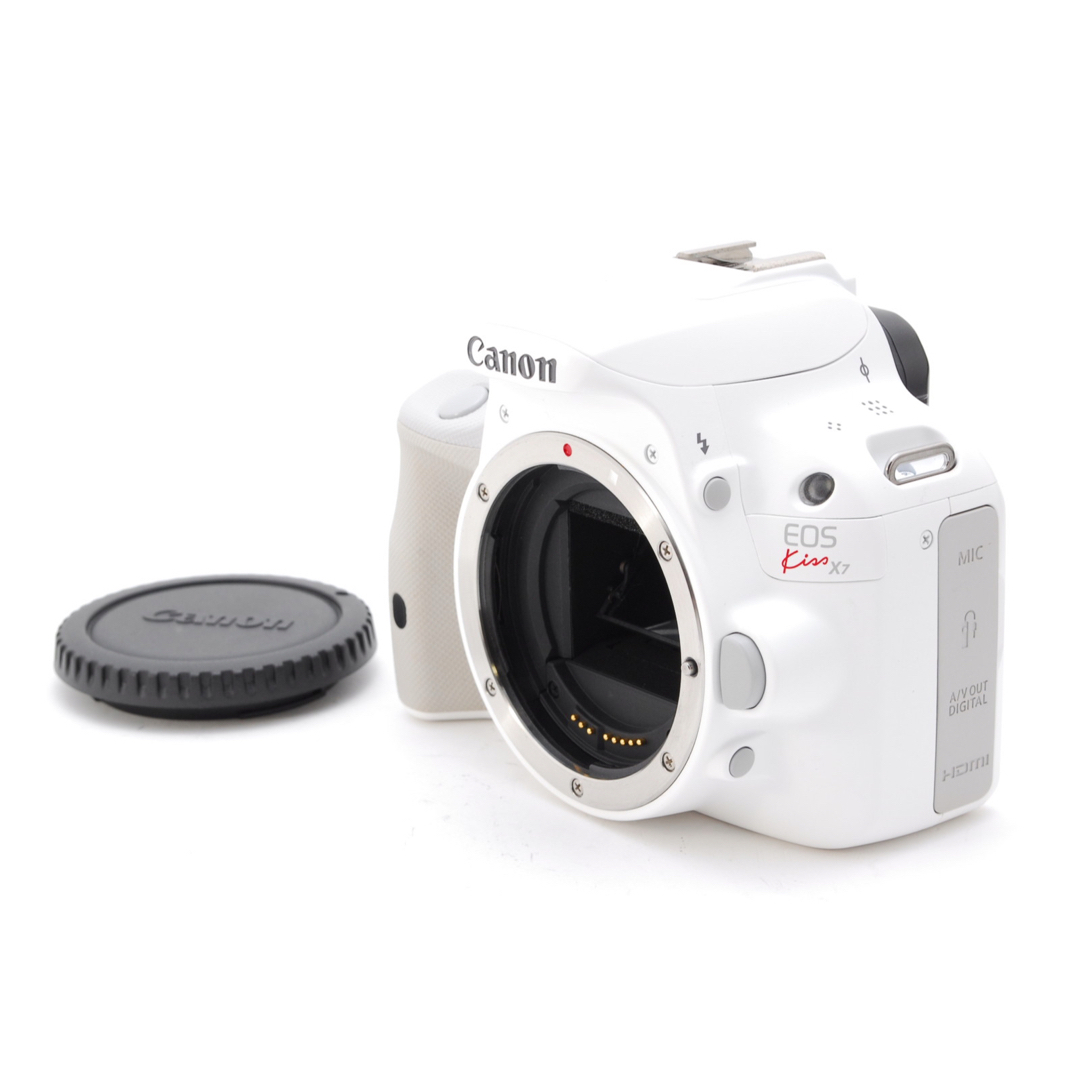 ショット小、状態◎、可愛いホワイトの極上品❤️Canon EOS KISS X7