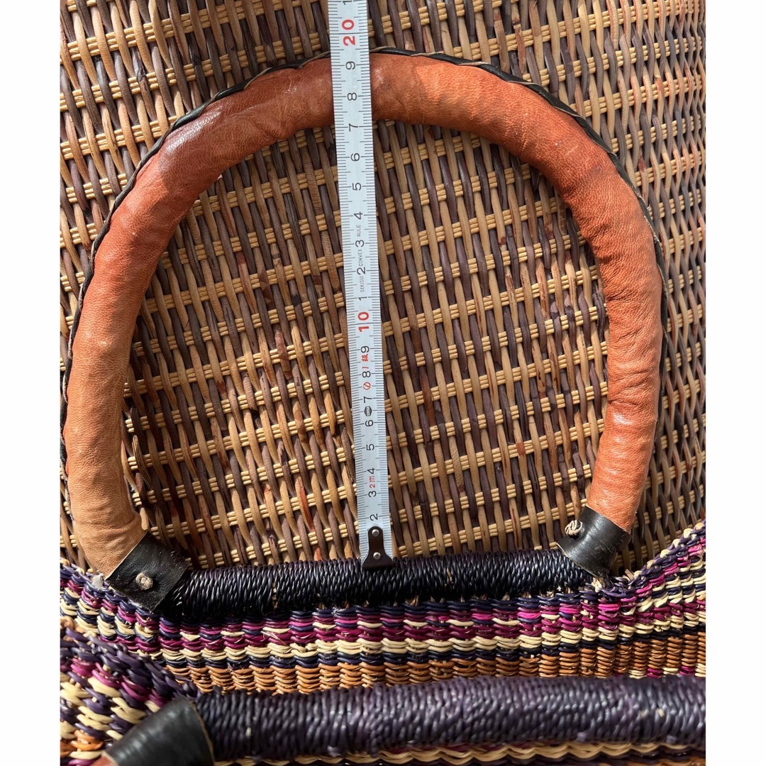 手編みカゴバッグ レディースのバッグ(かごバッグ/ストローバッグ)の商品写真