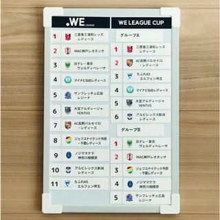 WEリーグ順位表★2023-24シーズン★なでしこジャパン応援グッズサッカーW杯(応援グッズ)