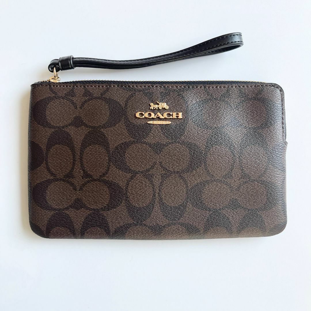 新品　コーチ ポーチ COACH シグネチャー リストレット  送料無料