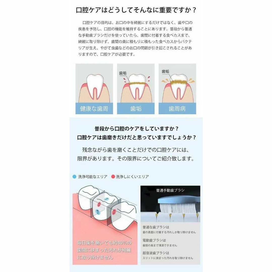 口臭 口腔洗浄器 ジェットウォッシャー 歯垢除去 電動 口内洗浄機 大容量 虫歯