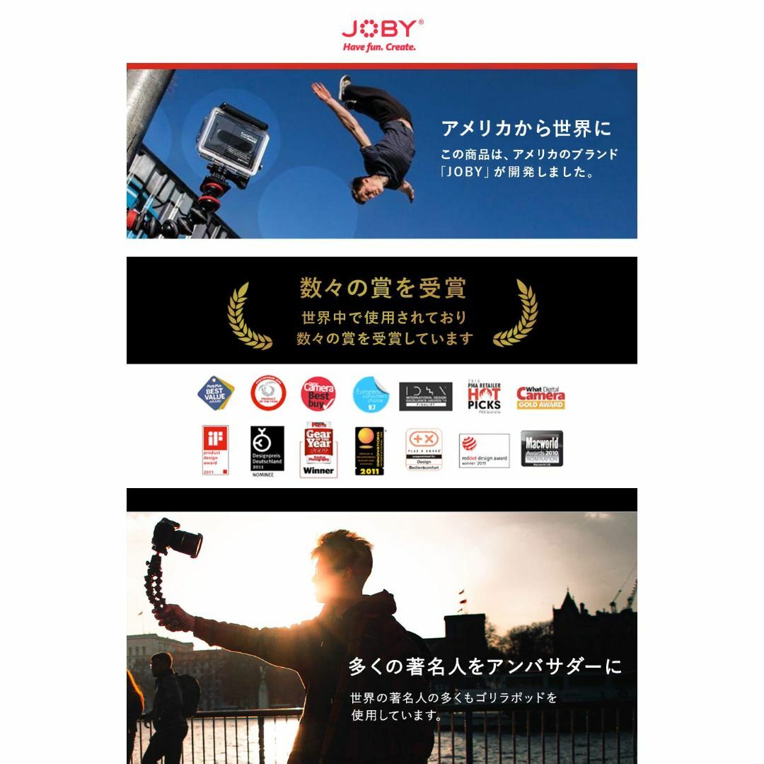 【特価セール】JOBY カメラ三脚 ミニ三脚 ゴリラポッド マグネティック325 1