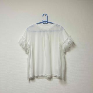 レルビエ(LHELBIE)の即購入可！レルビエ　半袖Tシャツ　チュールトップス(Tシャツ(半袖/袖なし))