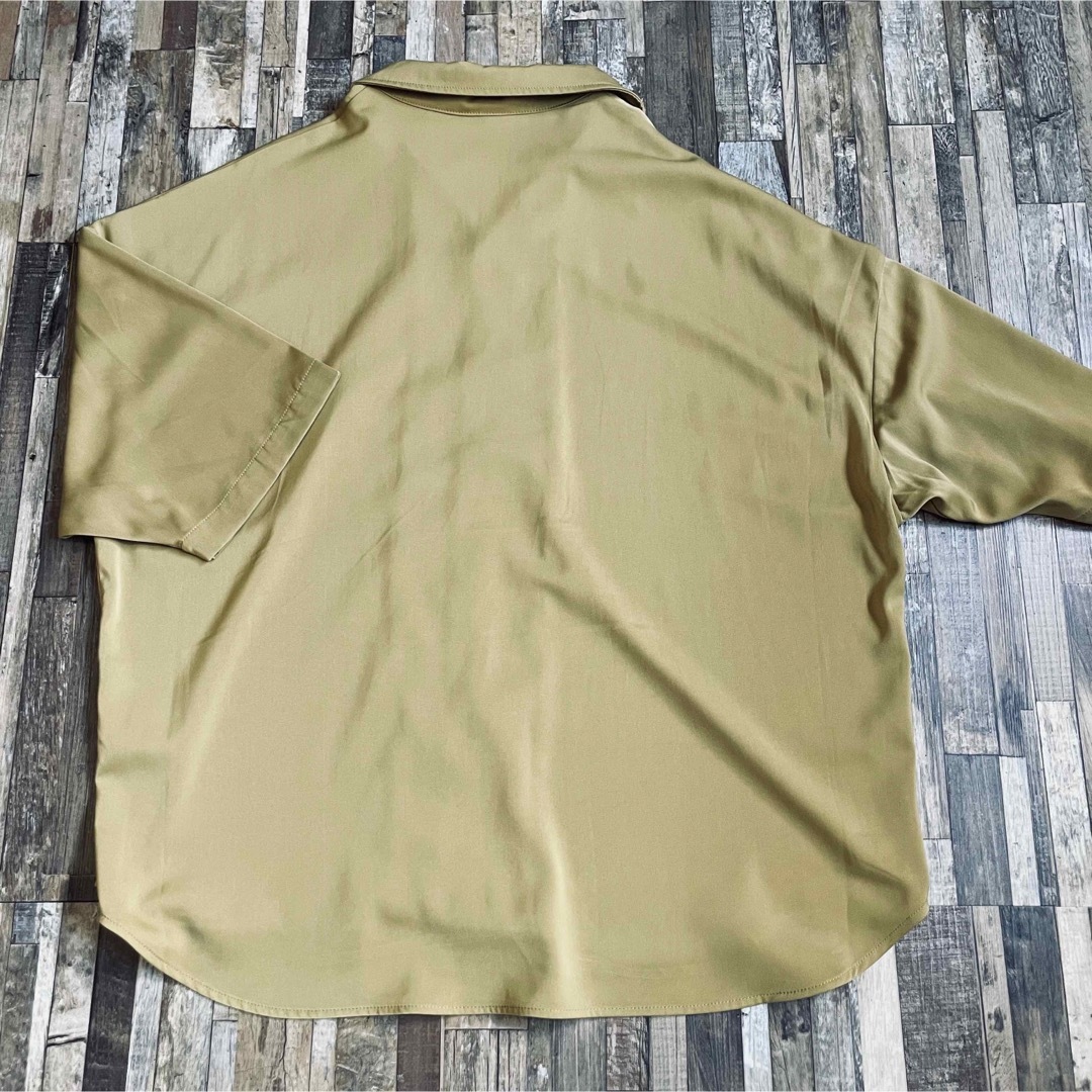 Casper John(キャスパージョン)のCasperJhon Dolman Shirt マスタード M 半袖 くすみ メンズのトップス(シャツ)の商品写真