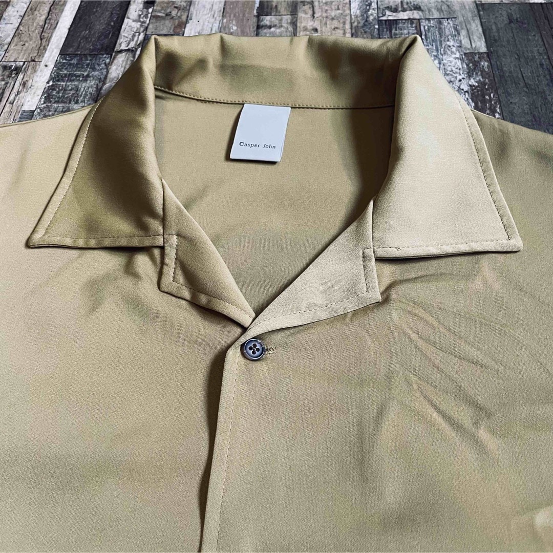 Casper John(キャスパージョン)のCasperJhon Dolman Shirt マスタード M 半袖 くすみ メンズのトップス(シャツ)の商品写真