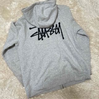 stussy ステューシー スウェット トレーナー グレー 灰色 ゴールド 金