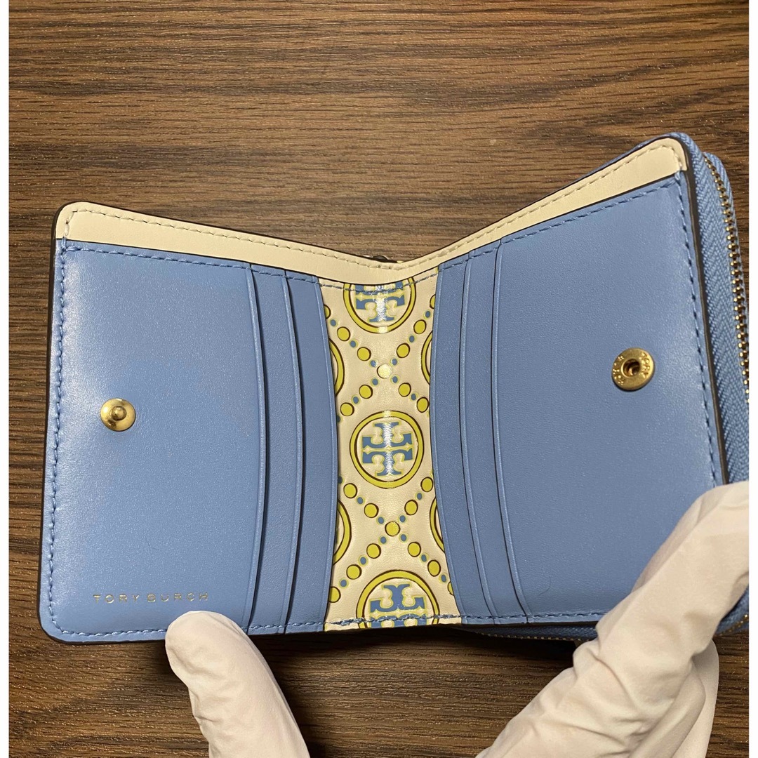 Tory Burch(トリーバーチ)の【正規品】トリーバーチ Tモノグラム 2つ折り財布 レディースのファッション小物(財布)の商品写真