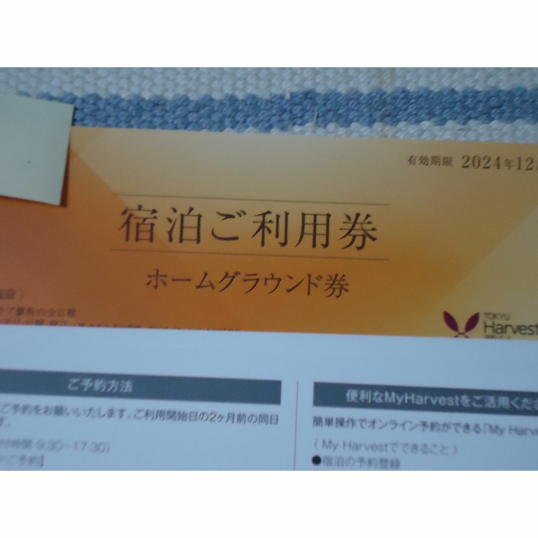 東急ハーベストクラブ　ホーム券　5月７　に更新済み チケットの優待券/割引券(宿泊券)の商品写真